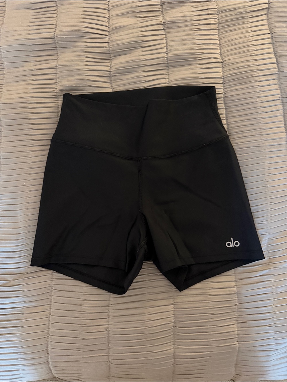 ALO Yoga Black High-Rise Athletic Shorts